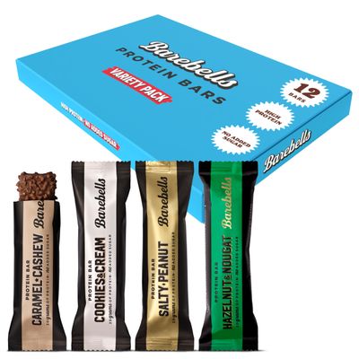 Barebells Protein Bars Official Mix Box | 20g protein low carb chocolate bars | after workout low calorie snacks 12 x 55g (Selection box)