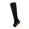 3 Pairs Compression Socks Toeless Medical Zip Sock15-20mmHg Leg Support Woman Man Open Toe Knee view 1