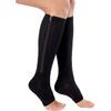 3 Pairs Compression Socks Toeless Medical Zip Sock15-20mmHg Leg Support Woman Man Open Toe Knee view 1