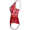 Sexy School Girl Lingerie Ladies Women Lace V-Neck Sexy Lingerie Bodysuit Jumpsuit Nightwear Under Sleeveless Bikini Cover Up-Red_S view 2