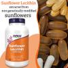 Now Foods, Sunflower Lecithin, 1.200mg, 200 Softgels, Lab-Tested, Gluten Free, Soy Free view 2