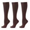 SUNNEE Compression Socks Women and Men Circulation Best Support for Athletic Running Cycling (3 Pairs, Coffee, L/XL) view 1