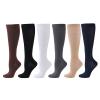 SUNNEE Compression Socks Women and Men Circulation Best Support for Athletic Running Cycling (3 Pairs, Coffee, L/XL) view 2