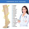 SUNNEE Compression Socks Women and Men Circulation Best Support for Athletic Running Cycling (3 Pairs, Coffee, L/XL) view 3