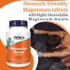 Now Foods, Magnesium Malate, 1,000mg, 180 Vegan Tablets, Lab-Tested, Gluten Free, Soy Free, Vegetarian view 3