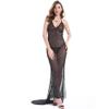 UIWFJEH Lace Lingerie Underwear Sets Sexy Lingerie Nightdress Pajamas Transparent Sling Dress Perspective Mesh Nightgown for Women-Black_XL view 1