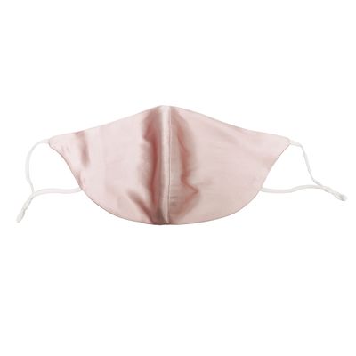 Morton Mulberry Silk - Luxury 100% Mulberry Silk Reusable Face Mask | Breathable Material | Nose Wire | Adjustable Straps | Filter Pocket and 2 Filters | Machine Washable (Pink)