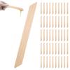 Agatige 50Pcs Wooden Wax Spatulas Applicator, Waxing Sticks Spatulas Wood Craft Eyebrow Wax Sticks for Body Facial Hair Removal view 1