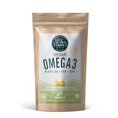 Ekopura Vegan Omega 3 Algae Oil 90 Capsules (DHA + EPA)
