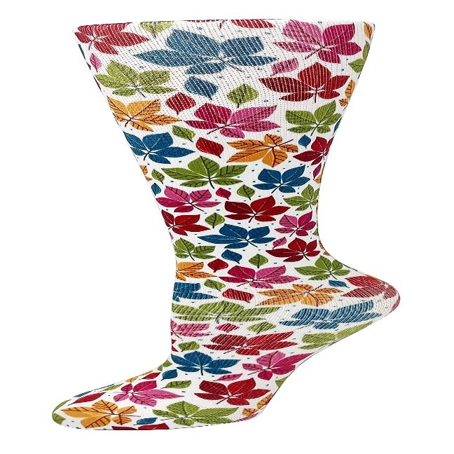 Cutieful womens Compression Sock, Autumn Leaves, 4-10 UK