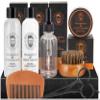 BRUBAKER 7-Pcs Beard Growth Kit - Gift Set with 2.0 FL. OZ. 60 ML Beard Shampoo, 2.0 FL. OZ. 60 ML Conditioner, Oil, Balm, Beard Brush, Beard Comb, Trimmer - Men' s Gifts for Your Loved One or Dad view 1