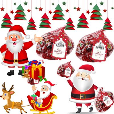 Bonds Santa Shaped Milk Chocolate Treat Bag - 80g | Pick Any Number of Bags