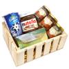 Jaiccha Ghasitaram Diwali Gifts Natural Wood Striped Basket of 6 Goodies view 1