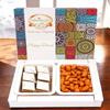 Ghasitaram Gifts Diwali Gifts Festive Box of Kaju Katli and Crunchy Cashews view 1