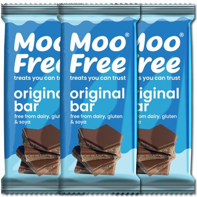 12 x Moo Free Dairy Free Milk Chocolate Bars (80g)