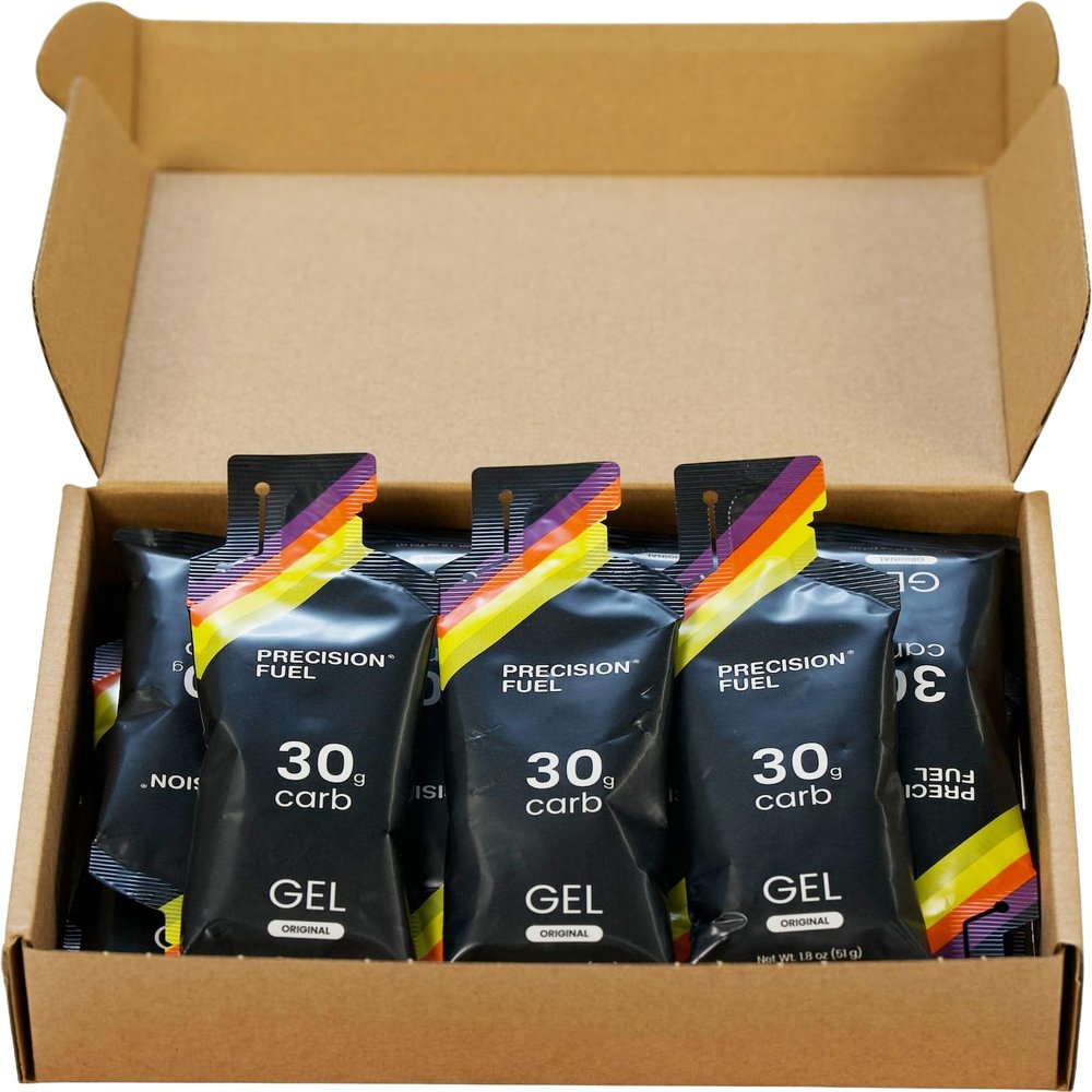 Precision Fuel PF30 Energy Gels - Mild, Neutral Flavour Running Gels for Endurance Athletes, 30g Carbohydrate, Easy-to-Digest, Perfect for Running & Long-Duration Sports (Original, 30 gels)