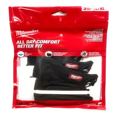 Milwaukee Women's 4932478866 Covering, Black, L (Pack of 3)
