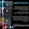 Cafftutto VARIETY PACK 2-100 Italian Nespresso Compatible Coffee Pods - Mixed Selection - 20 Rosso 20 Oro 20 Nero 20 Argento & 20 Azzurro Decaf (100 Caffetutto Aluminium Nespresso Coffee Capsules) view 3