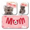 ButtonChocs Mothers Day Chocolate Teddy Bear - Best Mum. Belgian Milk Chocolate Mothers Day Gift. view 2