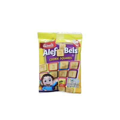 BLOOMS ALEF BEIS SQUARE COOKIES, 1 OZ (16 PACK)