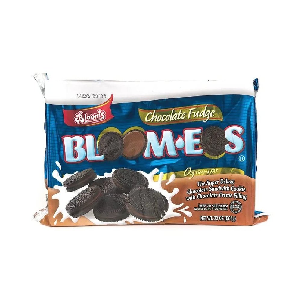 BLOOMS BL-OOM EO'S CHOCOLATE SANDWICH COOKIE WITH CHOCOLATE FUDGE CREME FILLINGS, 20 OZ (2 PACK)