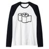 Toilet Paper Rolls Raglan Baseball Tee view 1