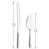 Homquen Wedding Cake Knife and Server Set, Stainless Steel Cake Cutting Set for Wedding, Include Cake Cutter and Cake Server for Wedding, Parties, Activities, Family, Dishwasher Safe (Shiny Silver) view 2