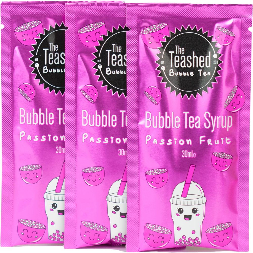 Passion Fruit Bubble Tea Syrup | 3 Servings | Make Boba Tea At Home | The TeaShed