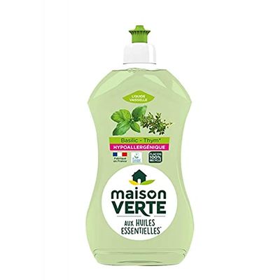 Maison Vert Ecolabel Basil & Aromates Washing-Up Liquid 500 ml - Set of 4