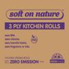 14 Jumbo Kitchen Rolls | Soft on Nature | Plastic Free | 3ply Eco-Friendly | Extra Strong | UK Made view 2