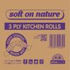 14 Jumbo Kitchen Rolls | Soft on Nature | Plastic Free | 3ply Eco-Friendly | Extra Strong | UK Made view 3