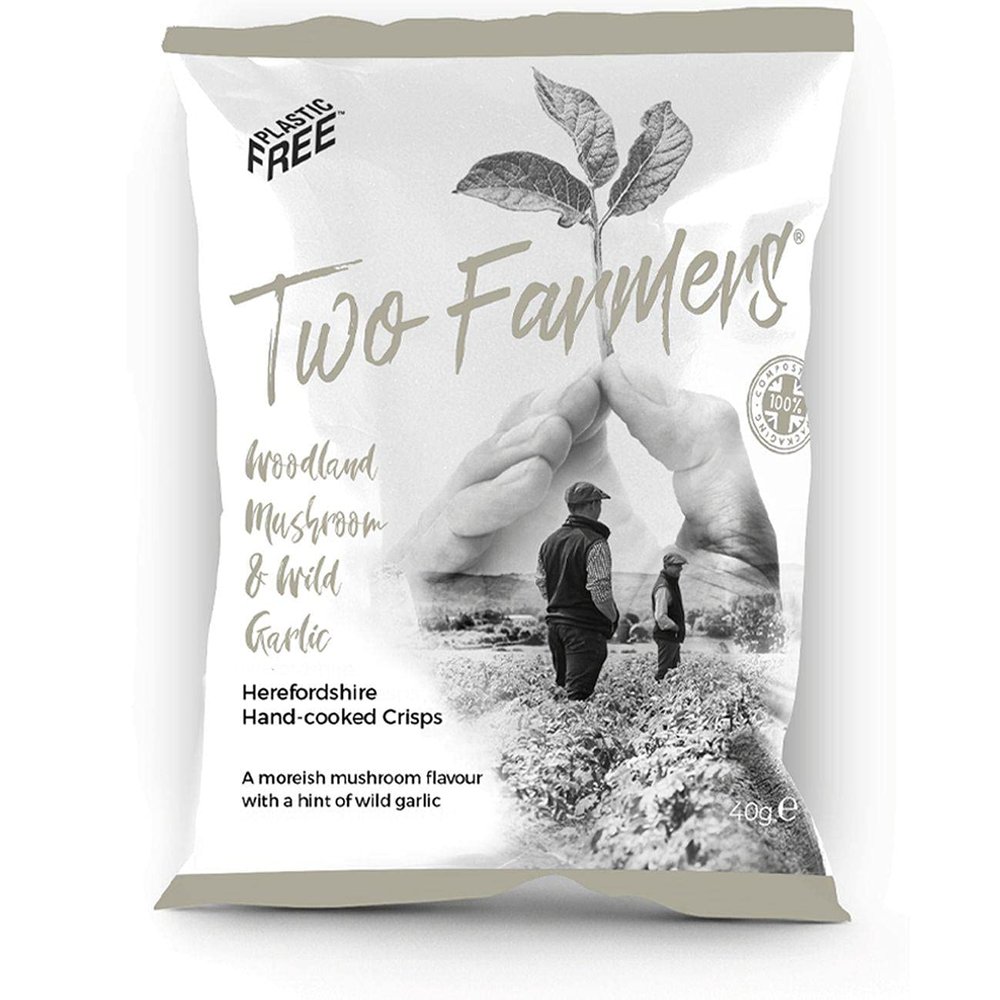 6 x Two Farmers Woodland Mushroom and Wild Garlic Crisps 150g