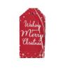 Wishing You A Merry Christmas Red Hamper Dressing Set Contains Shredded Tissue Bow Tag Cellophane Wrap view 2