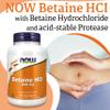 Now Foods, Betaine HCl, 648 mg, 120 Vegan Capsules, Lab-Tested, Gluten Free, SOYA Free, Vegetarian view 3