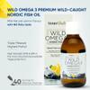 Omega 3 Fish Oil Liquid - Natural Fresh Lemon Flavour with NO Fishy Taste, High Strength DHA/EPA - 200ml Made from Wild Caught Nordic Fish Oil | 3rd Party Tested for Purity - Inner Vitality view 2