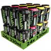 Green Drinks Variety Pack - Low Calorie Sparkling Soft Drinks - Cola, Lemonade, Orange, Cherry - Sweetened with Stevia, No Added Sugar, Natural Caffeine, No Aspartame - Bulk Pack 24 Cans x 330ml view 1