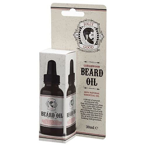 Jolly Good Grooming 100% Natural Cedarwood Beard Oil Moustache 30ml
