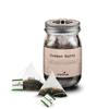 Charbrew Summer Berry Tea - 16 Fine Mesh Pyramid Teabags with String & Tag in Reusable Glass Mason Jar | Premium Black Tea Blend with Elderberries, Blackcurrants, Strawberry & Amaranth Petals view 1