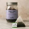 Charbrew Night Time Tea - 16 Fine Mesh Pyramid Teabags with String & Tag in Reusable Glass Mason Jar | Premium Herbal Tea Blend with Red Rooibos, Star Anise, Chamomile & Cinnamon view 4