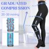 Athbavib Medical Compression Pantyhose for Women & Men, 20-30mmHg Compression Stockings, Black-a, Medium view 3