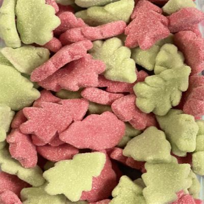 Jelly Christmas Sweets Pic N Mix Sweets Amazing Taste Gift Stocking Filler 100g 200g 500g 1kg 1.5kg (Christmas Trees, 1.5kg)
