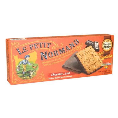 Biscuiterie De L'Abbaye Biscuits Petit Normand Milk Chocolate 150g