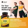Potassium Supplements 1500mg High Strength - 180 Vegan Potassium Mineral Electrolytes Supplement - Contributes to Normal Muscle Function, Nervous System - Non-GMO, Made in UK by New Leaf view 2
