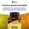 Potassium Supplements 1500mg High Strength - 180 Vegan Potassium Mineral Electrolytes Supplement - Contributes to Normal Muscle Function, Nervous System - Non-GMO, Made in UK by New Leaf view 4
