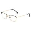 CAOXN Smart Multi-Focus Business Reading Glasses, Anti-Blue Light Reader Unisex Lightweight Magnifying Anti-Glare Anti-Eye Fatigue Glasses,Gold,3.0 x view 1