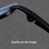 CAOXN Anti-Blue Light Reading Glasses Men's Pure Titanium Half-Frame Hyperopia Optical Glasses Magnification Reader with Diopter +1.00 To +3.00,Black,+1.00 view 4