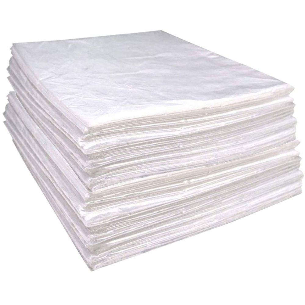 50 Pieces Disposable Plastic Sheeting,for Body Wrap Used Inside a Far Infrared Sauna Blanket,47""x86"" PE (thicken 50 Pcs),2/100