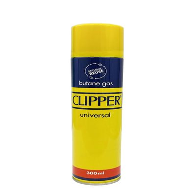 6 Genuine CLIPPER Universal Lighters for Cooker, BBQ, CIG, Candle - Refillable 250ML + 50ML Extra Bottle (Total 300ML)