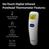 OMRON No-Touch Digital Infrared Forehead Thermometer with LCD Display for Kids and Adults, One-Second Reading and Three Measurement Modes view 3