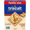 Triscuit Roasted Garlic Whole Grain Wheat Crackers, Family Size, 12.5 oz view 1